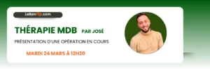 Mardi 24/03/2026 à 12h30 - Thérapie MDB