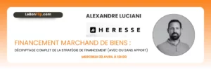 Financement MDB - mercredi 22 avril à 12h30