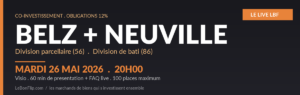 Live Co-investissement · Présentation projets Belz & Neuville