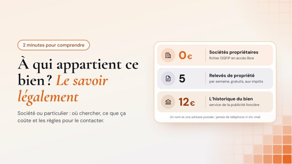 Trouver le propriétaire d’un bien immobilier : la méthode légale en 2026